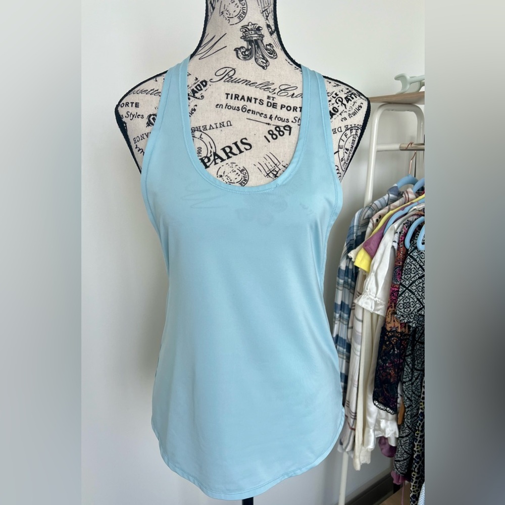 Women’s razorback blue workout muscle tee tank gym XS